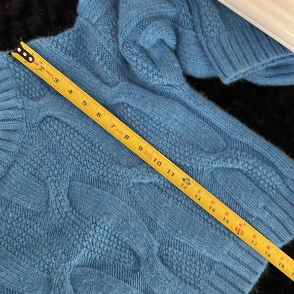 Maeve Anthropologie oversized cable knit cropped sweater Sz XS - Picture 7 of 8